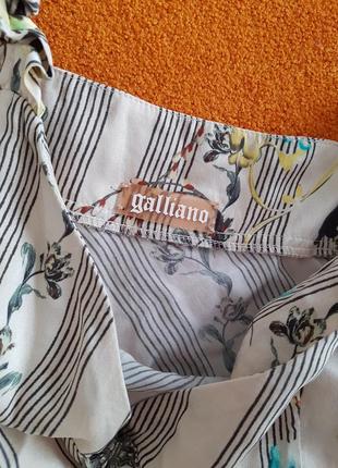 Galliano  шелковая майка блуза оригинал3 фото