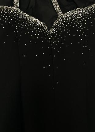 Вечернее асимметричное платье / черное платье black tie длина макси / размер м5 фото