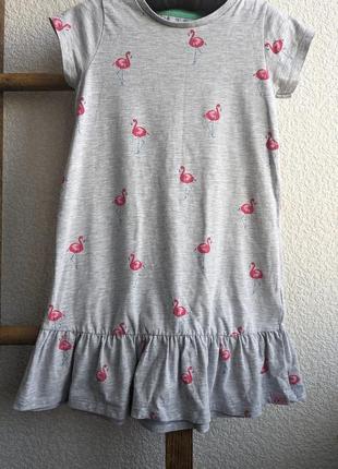 Платье в фламинго harry bear 5-6р.