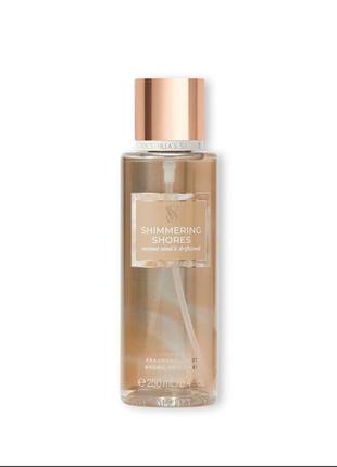 Парфюмированный увлажняющий спрей victorias secret shimmering shores.