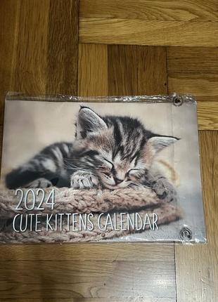 Календар з котиками перекидний1 фото