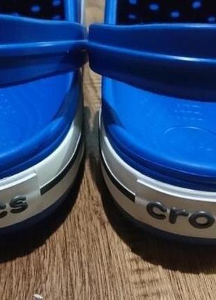 Крокc крокбенд клог світло-сині crocs crocband clogs bright cobalt/charcoal4 фото