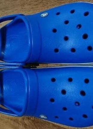 Крокc крокбенд клог світло-сині crocs crocband clogs bright cobalt/charcoal5 фото