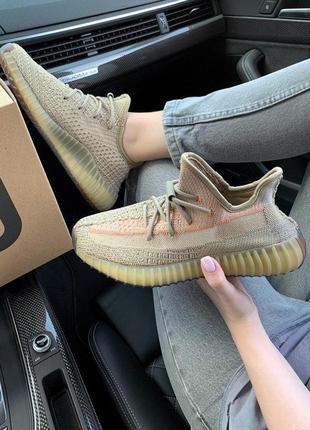 Adidas yeezy 350 eliada кроссовки адидас бежевый цвет (36-40)💜2 фото