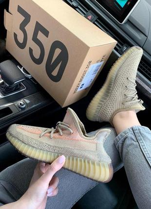 Adidas yeezy 350 eliada кроссовки адидас бежевый цвет (36-40)💜8 фото