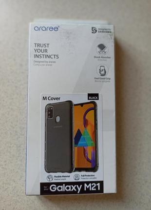 Чехол на телефон samsung galaxy m21 прозрачный