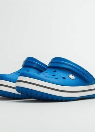 Крокc крокбенд клог світло-сині crocs crocband clogs bright cobalt/charcoal8 фото