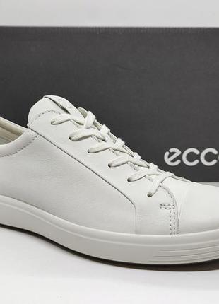 Кожаные кроссовки кеды ecco soft7 оригинал