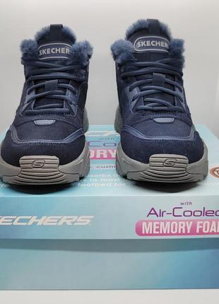 Замшевые теплые ботинки skechers stamina оригинал2 фото