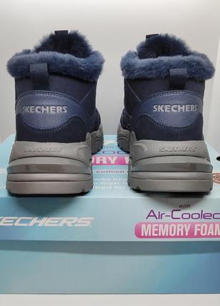 Замшевые теплые ботинки skechers stamina оригинал3 фото