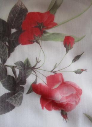 Блузка в цветочный принт, италия3 фото