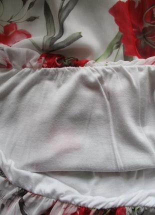 Блузка в цветочный принт, италия7 фото