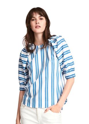 Бавовняна блуза в смужку