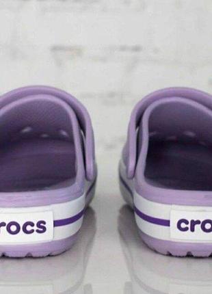 Крокс крокбэнд клог лавандовые / пурпурные crocs crocband lavender / purple5 фото