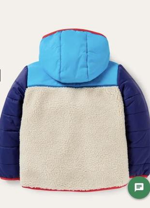 Новая фирменная куртка на весну colorblock zip-up fleece jacket2 фото