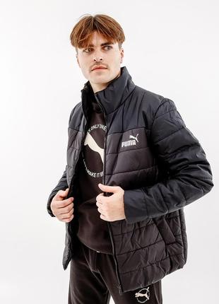 Мужская куртка puma ess+ padded jacket черный l (7d84934901 l)