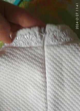 Белоснежная кофточка блузочка на девочку 1-2 года.6 фото