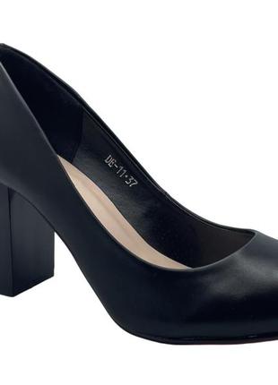 Туфли женские hongquan de1133/37 черный 37 размер2 фото