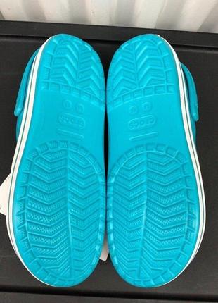 Крокс крокбэнд клог голубые crocs crocband clogs digital aqua5 фото