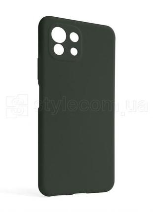 Чeхол full silicone case для xiaomi mi 11 lite 4g dark olive (41) (без логотипа)