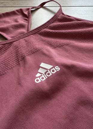 Топ adidas aeroknit seamless loose tank top, майка, адідас, оригінал6 фото