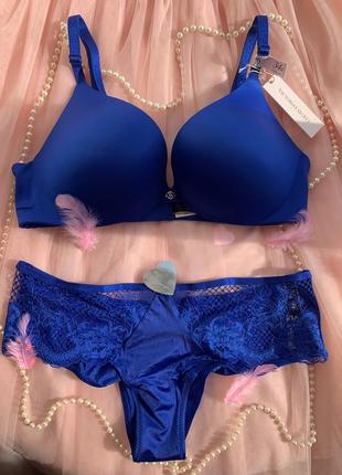 Копмплект білизни вікторія сікрет victorias secret пуш-ап