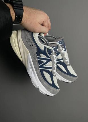 New balance 990v6 grey day grey navy