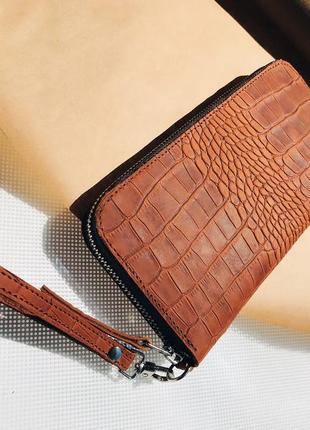 Шкіряний гаманець |шкіряне портмоне|коричневий гаманець9 фото