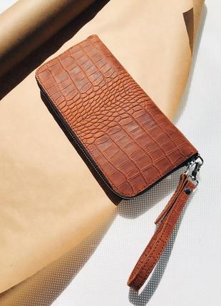 Кожаный кошелёк |кожаное портмоне|коричневый кошелёк4 фото