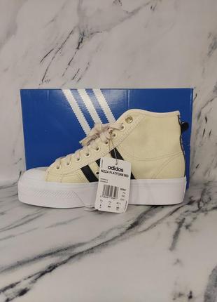 Кроссовки женские adidas nizza platform mid w, h006411 фото