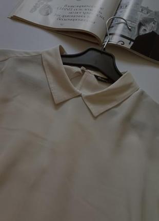 Жіноча біла блузка, рубашка massimo dutti ▫️3 фото