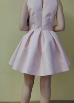 Нежно розовое платье2 фото