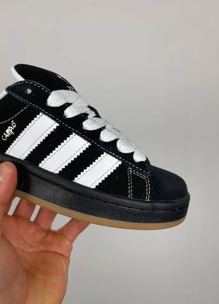 Мужские кроссовки adidas campus x korn black white9 фото