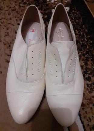 Clarks туфельки кожаные