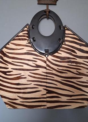 Шикарная винтажная кожаная сумка modarelle.1 фото
