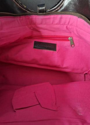 Шикарная винтажная кожаная сумка modarelle.7 фото