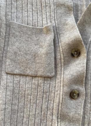 Шерстяной кашемировый кардиган-кофточка corrin cashmere blend cardigan reiss9 фото