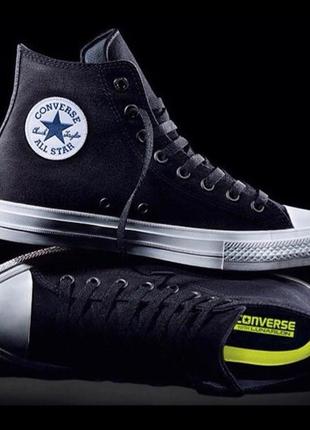 Кеди converse all star 2 чорні високі