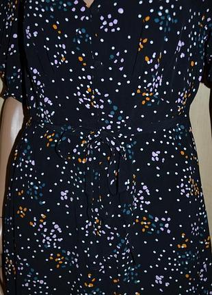 Віскозна міді сукня на гудзиках з поясом primark 12 розмір3 фото