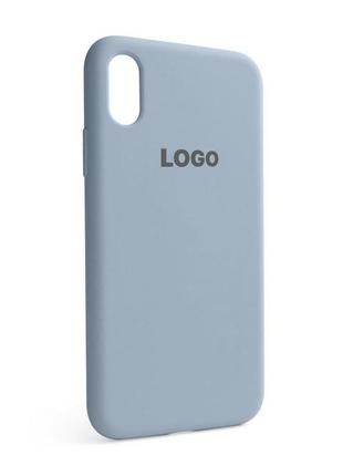 Чехол full silicone case для apple iphone x, xs sierra blue (62)