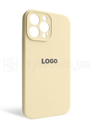 Чехол full silicone case для apple iphone 13 pro max antique white (10) закрытая камера1 фото