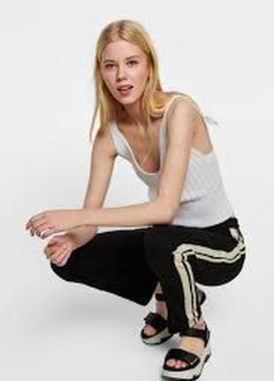 Женские джоггеры jogger брюки штаны zara с лампасами2 фото