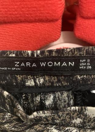 Летние штаны с тигровым принтом zara из вискозы2 фото