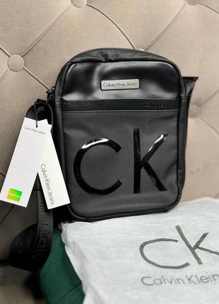 Сумка calvin klein/ чорна сумка/сумка через плече/базова сумка/брендова сумка/чорна сумка/бананка