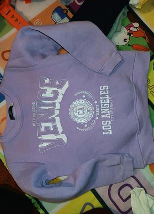 Свитшот на флисе кофта для девочки