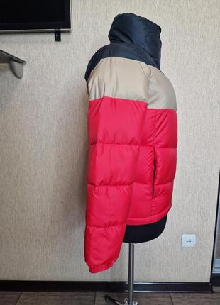 Стьобана стильна куртка, пуфер в ретро стилі columbia, оригінал4 фото