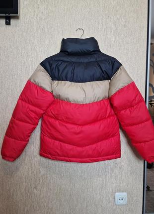 Стьобана стильна куртка, пуфер в ретро стилі columbia, оригінал7 фото