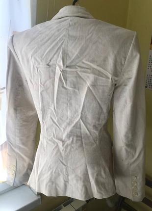 Супер пиджак из микро-свободвета, молочного цвета.2 фото