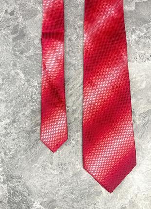 Краватка фірмова profumo, 8 см, червона, шовкова6 фото