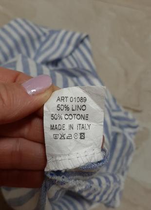 Льняная блуза  италия6 фото